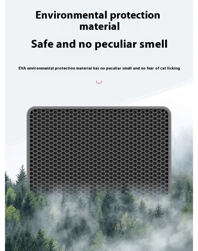 90x60CM Large Cat Litter Mat Waterproof Double Layer Non Slip Litter Box Tray Pad Washable Durable Pet Toilet Training Mat - Lacatang Shop