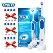 Oral B Electric Toothbrush for Adults - 3D White Vitality Toothbrush with Inductive Charging and Bonus Brush Heads