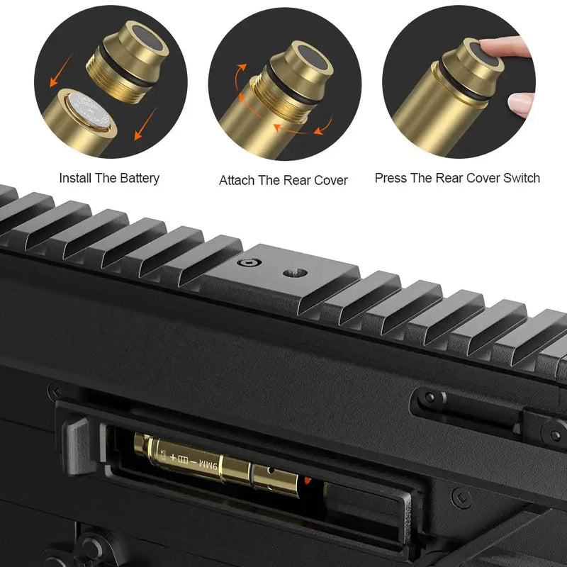 9MM Flat Head Red Dot Laser Training Cartridge for Pistol Marksmanship - Lacatang Shop