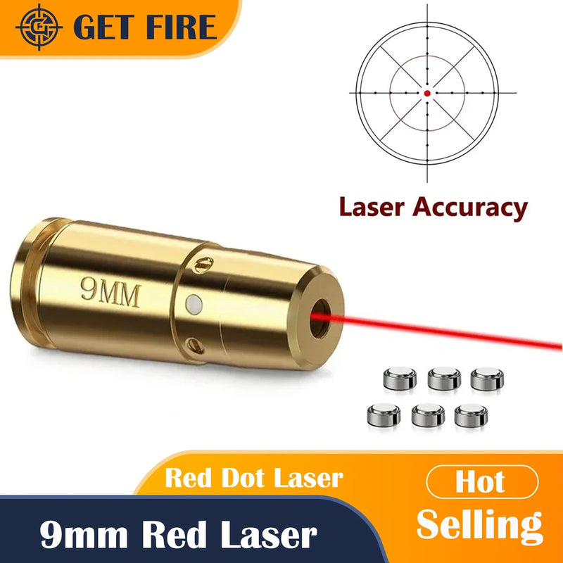 9mm Red Laser Boresighter Cartridge for Pistol and Rifle Scope Training - Lacatang Shop