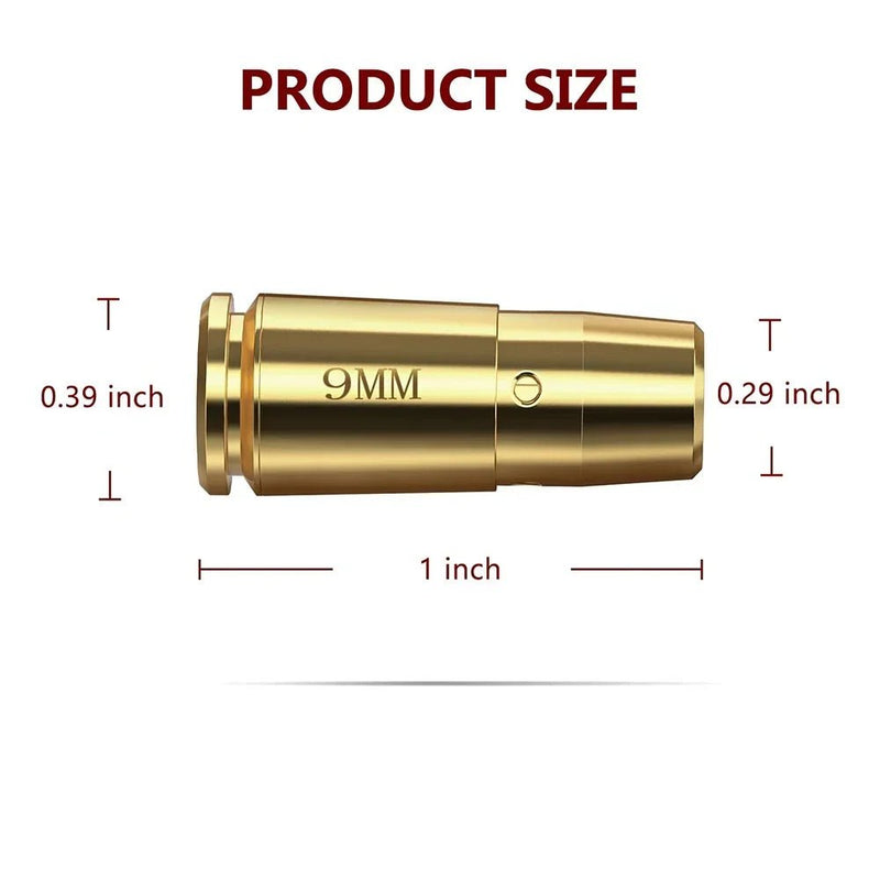 9mm Red Laser Boresighter Cartridge for Pistol and Rifle Scope Training - Lacatang Shop