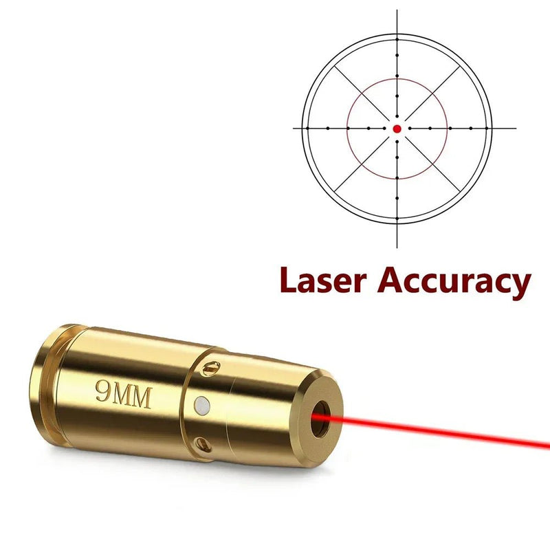 9mm Red Laser Boresighter Cartridge for Pistol and Rifle Scope Training - Lacatang Shop