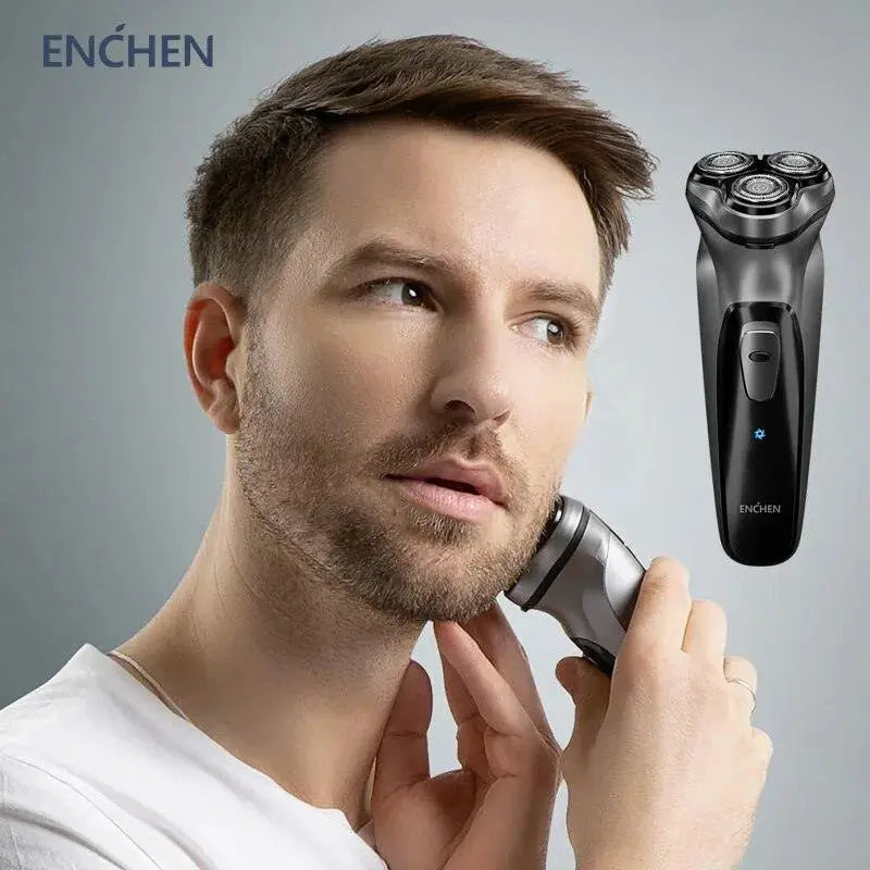 Enchen Blackstone Electrical Rotary Shaver For Men 3d Floating Blade Enchen Blackstone 3D Floating Blade Rotary Shaver for Men Other AliExpress Lacatang Shop 