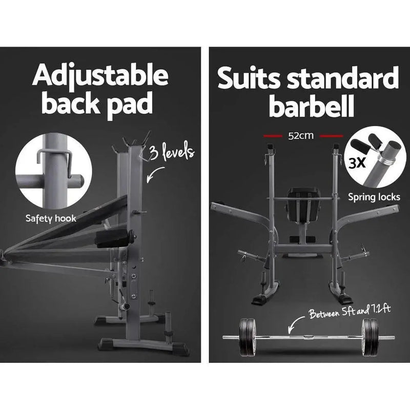 Everfit Weight Bench Adjustable Bench Press 8-In-1 Gym Equipment Everfit Adjustable Weight Bench 8-in-1 Gym Equipment for Home Home & Garden Ozdingo Lacatang Shop 