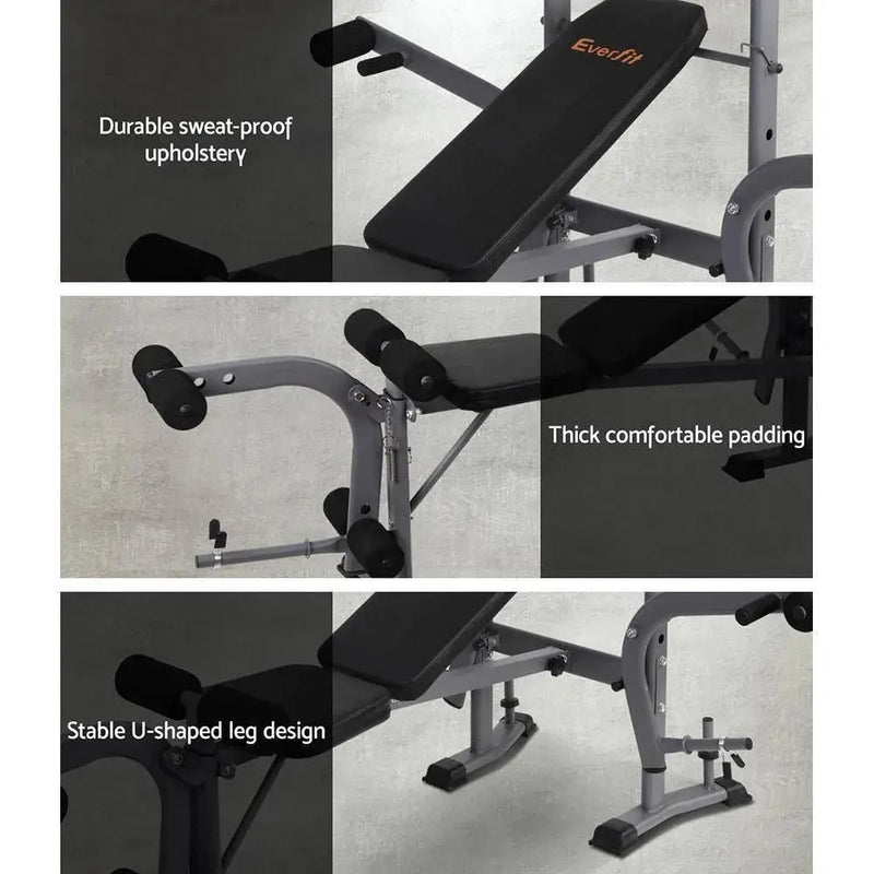 Everfit Weight Bench Adjustable Bench Press 8-In-1 Gym Equipment Everfit Adjustable Weight Bench 8-in-1 Gym Equipment for Home Home & Garden Ozdingo Lacatang Shop 