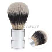 Silvertip Badger Hair Shaving Brush with Stainless Steel Handle - Comfortable Barber Tool for Men - Ideal Gift for Beard Grooming
