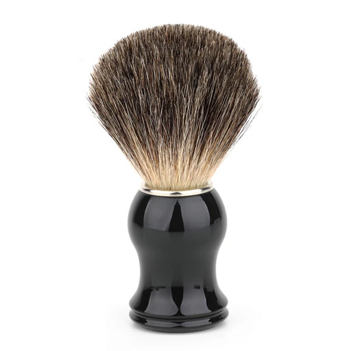 Badger Hair Men's Shaving Brush for Barbers and Salons – Facial and Beard Cleaning Tool with Razor Brush Handle