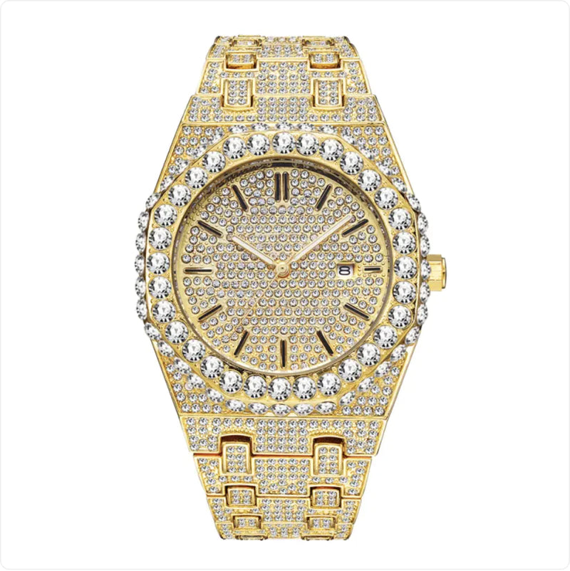 Men's Starry Diamond Quartz Watch