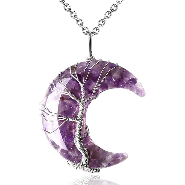 Tree of Life Moon Pendant