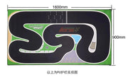 TURBO RACING 1:76 Remote Control Car Track Mat with Cement Blocks and Drift Jumps