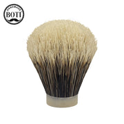 Boti White Haired Weng Boar Bristle Blue Knot Barbershop Beard Care Tools with Razor Wet Shaving Brush Kit Men's Gifts
