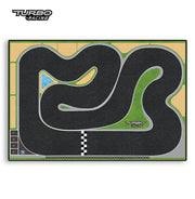 TURBO RACING 1:76 Remote Control Car Track Mat with Cement Blocks and Drift Jumps
