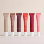 Summer Friday Cocoa Birthday Cake Lip Balm Moisturizing Transparent Lipstick Set with Smooth Soft Tube and Mirror Lip Gloss for Lip Makeup