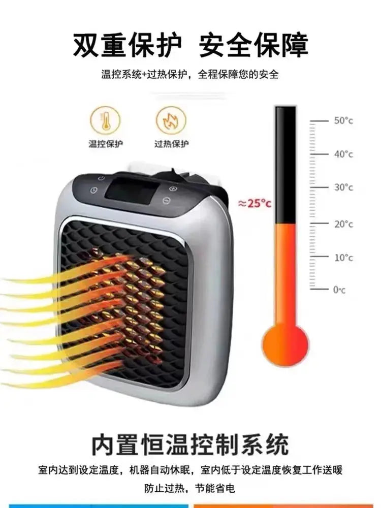 2024 New German Black Technology Mini Heater Small Home Winter Small Sun Wall Mounted Office Heater mini heater.