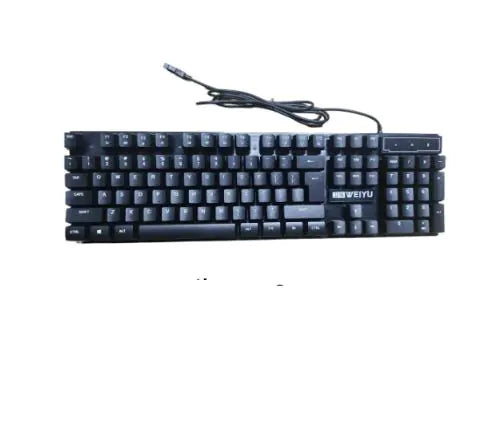 Wired Gaming Keyboard 104 Keys Ergonomic Backlight USB Keyboard for Home Office Laptop Work Gaming Black