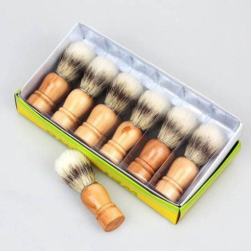 1 Piece Men's Shaving Brush - Best Badger Hair with Wooden Handle - Professional Barber Tool for Hair Salons