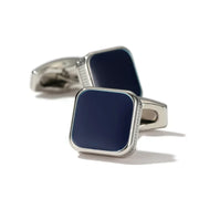 Men's Square Cufflinks - Classic Business Cuff Links Available in 3 Colors - French Shirt Accessories - Drip Oil Fashion Jewelry