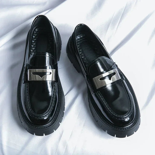 Men's Leather Loafers - Casual & Formal High Quality Wedding Office Shoes with Thick Sole