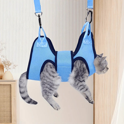 Pet Hammock for Dog Nail Clipping - Anti-Scratch Cat Dog Hammock Restraint Bag for Cat Grooming and Cleaning - Pet Grooming Accessory