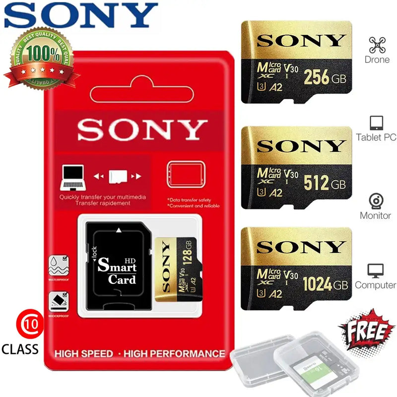 SONY Micro SD TF Card Mini 1TB - High Speed Memory Card by Sony Hot Store