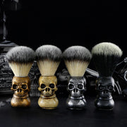 Skull Beard Brush for Men - Soft Boar Bristle Shaving and Beard Care Brush - Barbershop Accessories