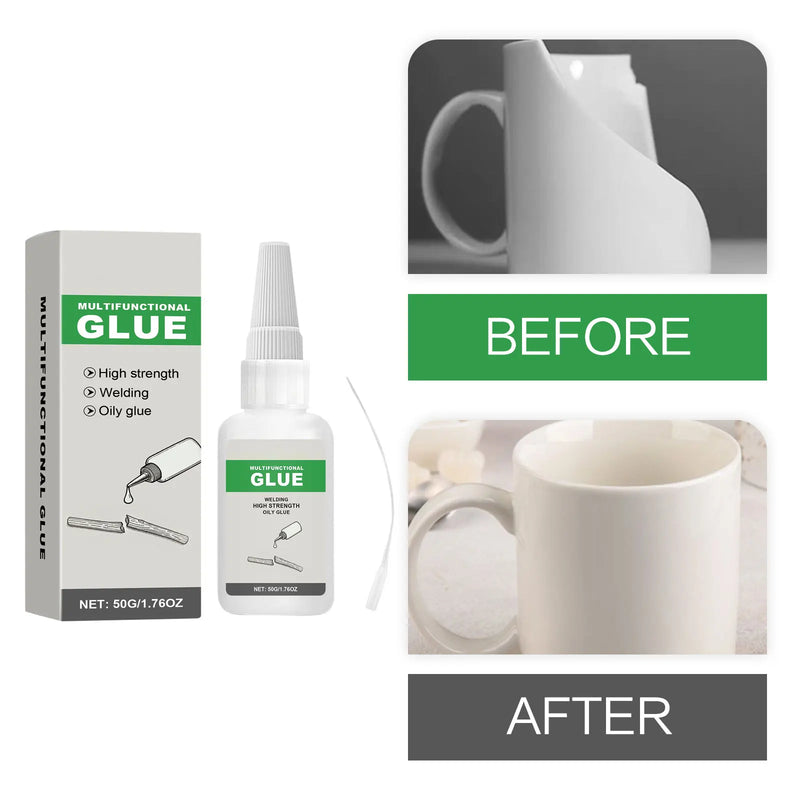 High Strength Oily Glue Universal Super Adhesive for Ceramics, Glass, Metal, Rubber, Plastic, and Wood
