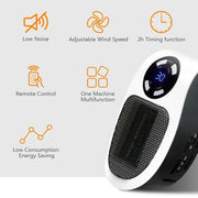 2025 popular wall-mounted heater mini hot air fan rapid heating electric heater office home heater small solar heater.