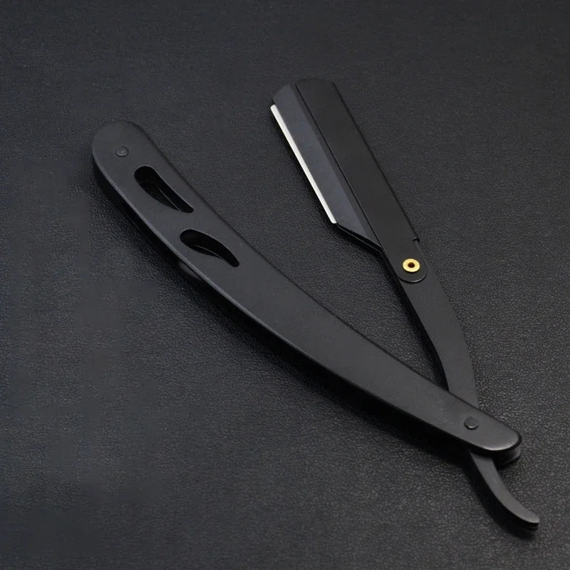Men's Straight Razor Edge Stainless Steel Sharp Barber Razor Professional Manual Shaver Shaving Safety Beard Cutter Shaving Tools