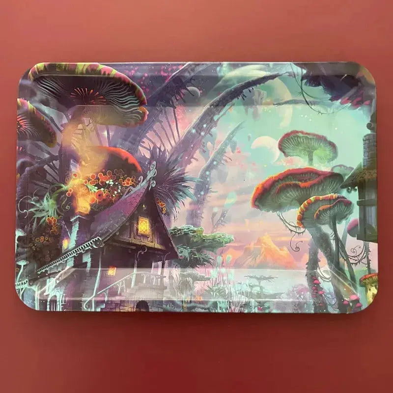 Collectible Metal Rolling Tray - 7 x 4.92 Inch Size Collectible Metal Rolling Tray - 7 x 4.92 Inch Size - Lacatang Shop  Lacatang Shop Lacatang Shop 