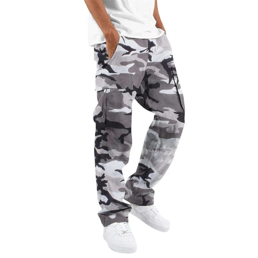 2024 Fashion Camouflage Overalls for Men - Printed Outdoor Straight Rope Overalls