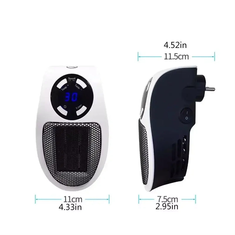 2025 popular wall-mounted heater mini hot air fan rapid heating electric heater office home heater small solar heater.