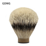 GDMG Brush-White Mount Slivertip Shaving Brush Hair Knot Bulb Badger Hair Handmade Men's Beard Care Tools Beard Cleaning Tool