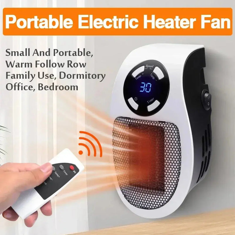 2025 popular wall-mounted heater mini hot air fan rapid heating electric heater office home heater small solar heater.