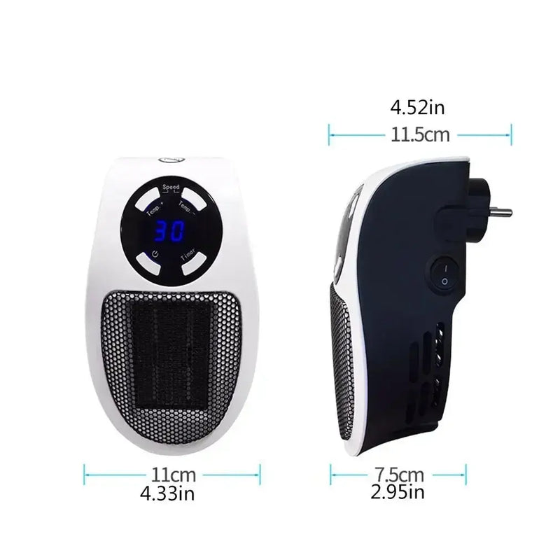 2025 popular wall-mounted heater mini hot air fan rapid heating electric heater office home heater small solar heater.