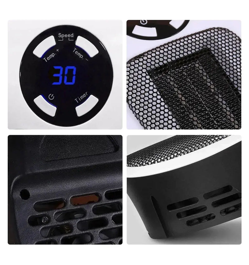 2025 popular wall-mounted heater mini hot air fan rapid heating electric heater office home heater small solar heater.