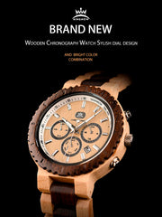Men's Quartz Watches KINGNOW & BOBOBIRD Original Project Men's Natural Wood Wristwatch Clock Promotional Gifts for Men