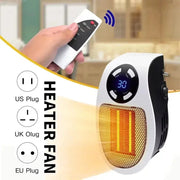 2025 popular wall-mounted heater mini hot air fan rapid heating electric heater office home heater small solar heater.
