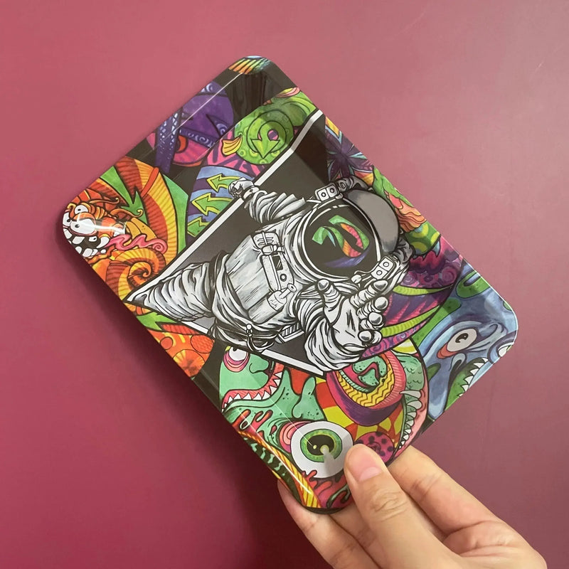 Collectible Metal Rolling Tray - 180x125mm Design Collectible Metal Rolling Tray - 180x125mm Design - Lacatang Shop  Lacatang Shop Lacatang Shop 