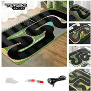 TURBO RACING 1:76 Remote Control Car Track Mat with Cement Blocks and Drift Jumps