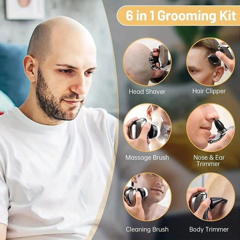 Men's Electric Head Shaver Razor Rechargeable Cordless Hair Shaving Rechargeable Men's Cordless Electric Head Shaver Razor Other AliExpress Lacatang Shop 