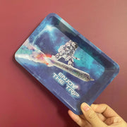 Collectible Metal Rolling Tray - 18 x 12.5 cm Collectible Metal Rolling Tray - 18 x 12.5 cm - Lacatang Shop  Lacatang Shop Lacatang Shop 