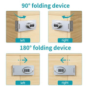 1 PCS Childden refrigerator lock protection Cabinet door combi Burglar drawer lock Double opening cabinet lock file cabinet door - Lacatang Shop