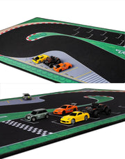 TURBO RACING 1:76 Remote Control Car Track Mat with Cement Blocks and Drift Jumps
