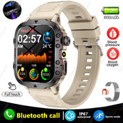 Original Men Smartwatch Flashlight Bluetooth Call Fitness Clock IP68 Waterproof Sports Men for Android IOS Smart Watch 2025 New