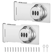 A45M - 2 PCS Cabinet Door Lock Anti - Theft Password Lock Clothes Locker Double Door Buckle Push - Pull Belt Lock Card Drawer Lock - Lacatang Shop