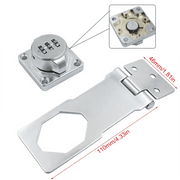 A45M - 2 PCS Cabinet Door Lock Anti - Theft Password Lock Clothes Locker Double Door Buckle Push - Pull Belt Lock Card Drawer Lock - Lacatang Shop