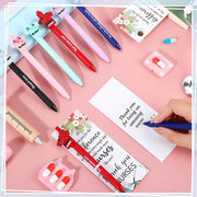 24 Set Nurse Pens Bulk 2026 Nurse Appreciation Gift Cute Medical Themed Cartoon Ballpoint Pens with Inspirational Greeting Cards for Nurse Week Doctor Medical Assistant Healthcare Worker Appreciation Gift CNA Week Supplies
