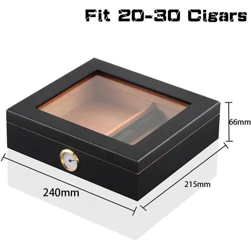 Cedar Wood Cigar Humidor Box Portable Travel Cigar Case W/ Humidifier Hygrometer Cigar Humidor Sigaren Box for Cigars