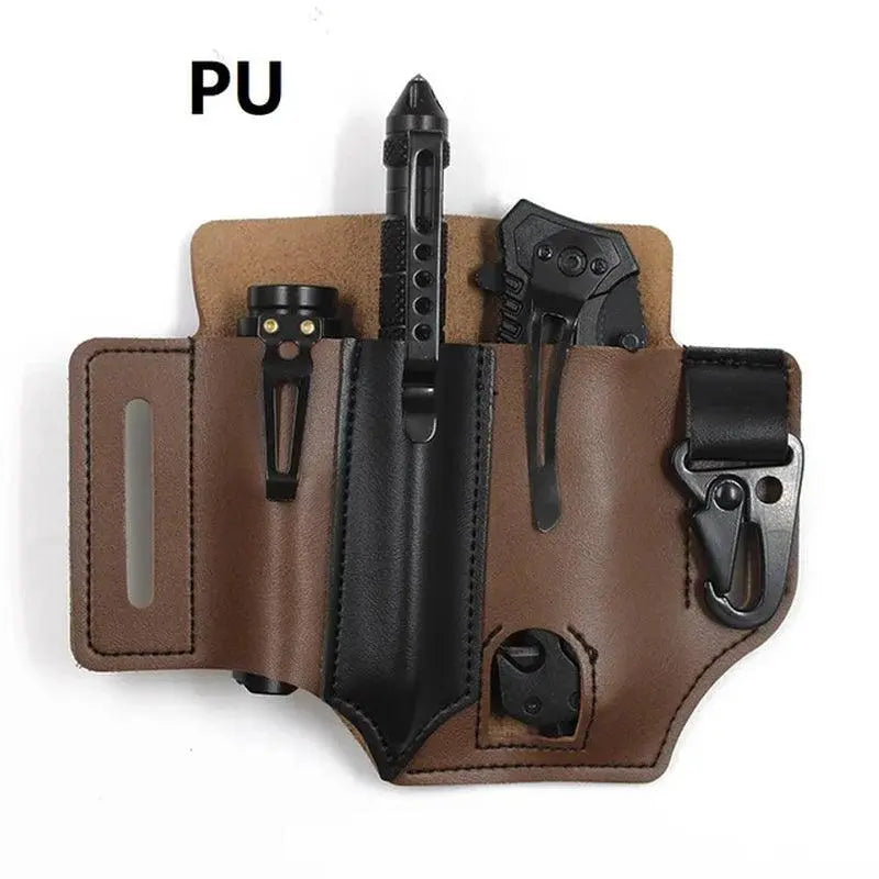 Professional Title: "Tactical Leather Multi-Tool Belt Bag for Outdoor Camping and Hunting" Professional Title: "Tactical Leather Multi-Tool Belt Bag for Outdoor   AliExpress Lacatang Shop 
