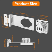 A82Z - Keyless Cabinet Combination Latch,Cabinet Password Locks For Cabinet,Mailbox,Office File Cabinet Lock 90°Angle Durable Silv - Lacatang Shop